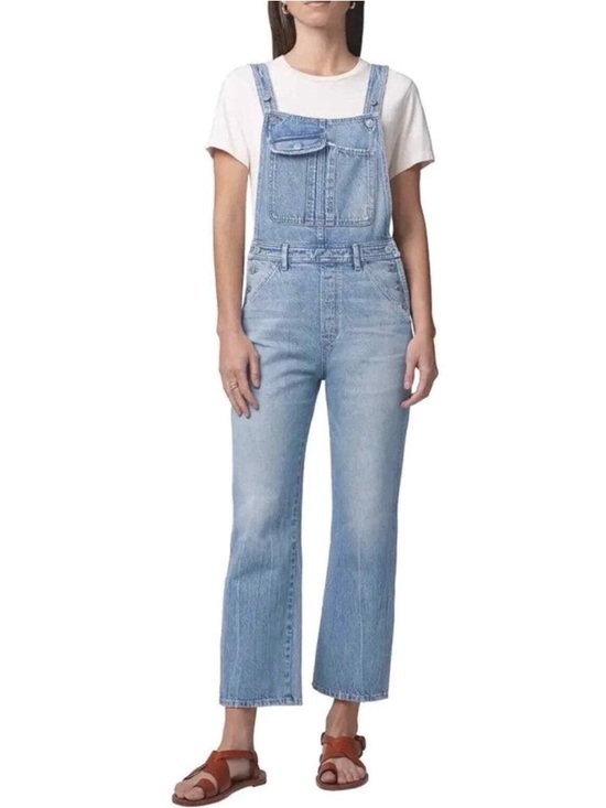 Anthropologie Denim - Anthropologie citizens of humanity jamie cropped Light Blue Denim Overalls NWT